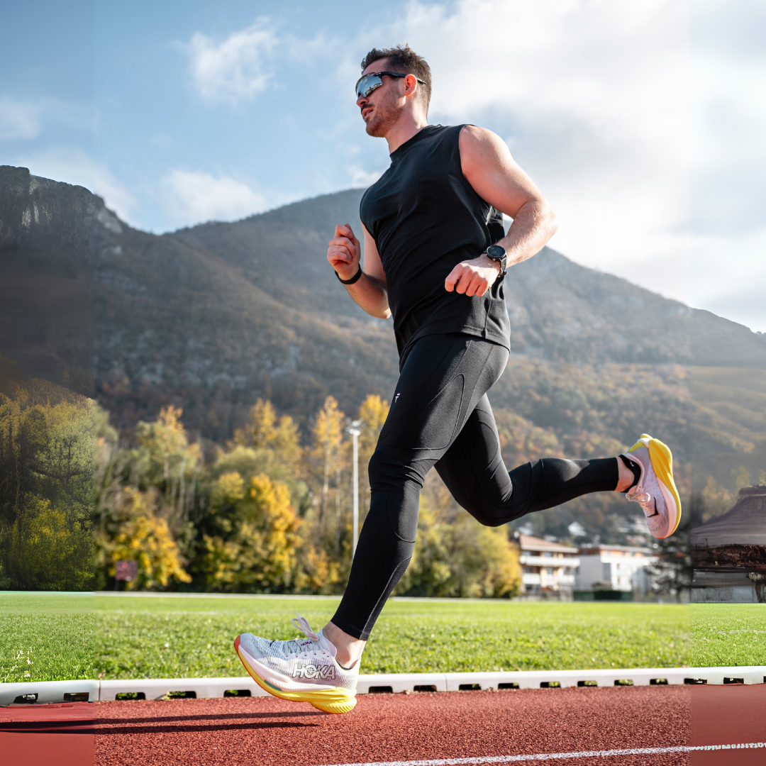 Leggings a compressione con supporto e fascia in vita