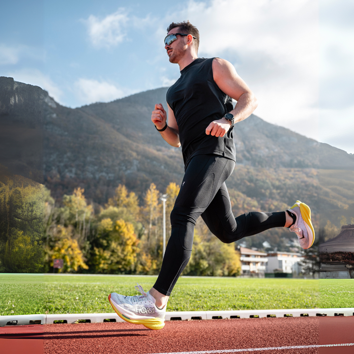 Leggings a compressione con supporto e fascia in vita