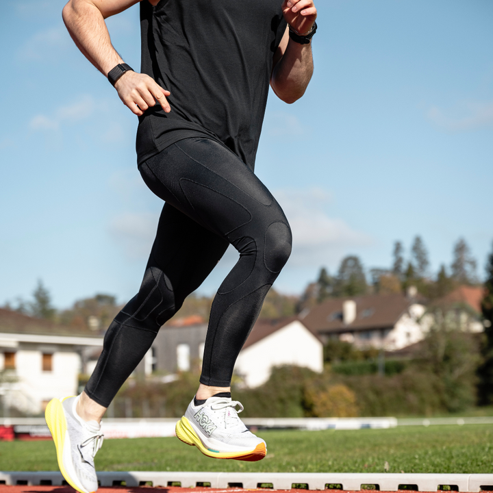 Leggings a compressione con supporto e fascia in vita