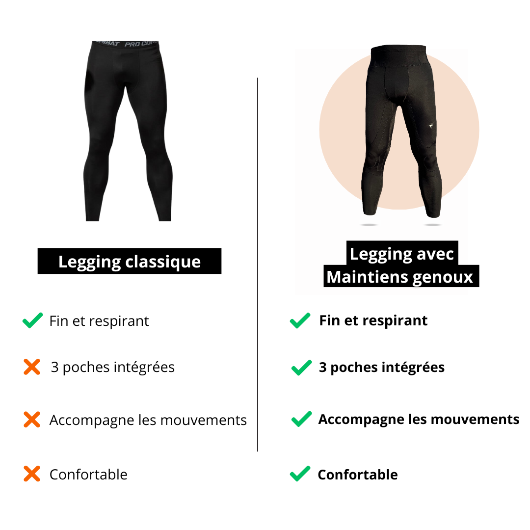 Leggings a compressione con supporto e fascia in vita