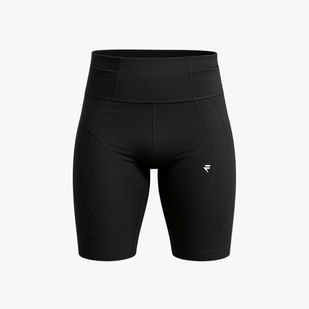 Pantaloncini a compressione con cintura